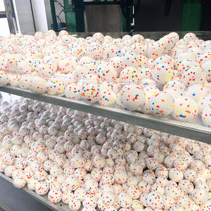 2.5 inç 3.5 inç Pet dayanıklı gıda sınıfı ETPU köpek Chew oyuncak top diş temizleme tenis interaktif oyuncak topu - Product Image 5