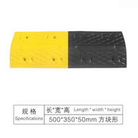 Ralentisseur de vitesse portable en caoutchouc Xinhong avec segments amovibles, robuste, pour le calage du trafic, 5-8 kg, pour chantier de construction