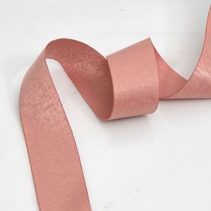 Ruban en velours polyester double face de luxe sur mesure, largeur 2,5/4 cm, 10 mètres, pour emballage cadeau de mariage et bouquets de mariée - Product Image 2
