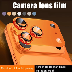 <span class=keywords><strong>Film</strong></span> de protection d'écran anti-reflet en métal orange Eagle 360, en promotion °   Protection complète pour iPhone 17 – Cadre d'objectif de caméra anti-rayures - Product Image 3