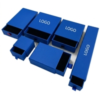 Boîte en papier pour emballage de lunettes avec logo personnalisé, recyclable, avec doublure en éponge, prête à être expédiée, style tiroir, boîtes rigides, impression en relief