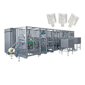 Normal Saline IV Fluids Filling Sealing and Packing Production Machine IV Infusion Filler with High Utilization Efficiency