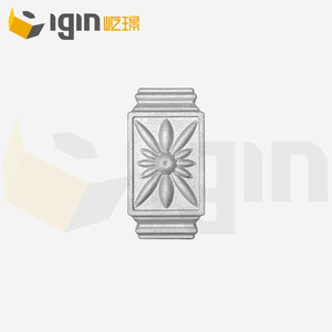 Tapa de poste de escalera de aluminio Igin 25x25mm pulida 6063T5 fundida a presión para decoración de vallas de jardín - Product Image 3