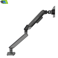 Support d'écran unique KALOC Purple Gas Spring pour moniteur 17-32 pouces, fixation de bureau en acier, VESA 100x100