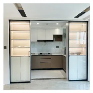 Grosir aluminium Aloi dapur aluminium layar pintu geser