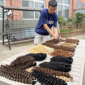 Honor tóc Hot Bán 100% Trinh Nữ tóc con người phần <span class=keywords><strong>m</strong></span>ở rộng <span class=keywords><strong>m</strong></span>àu sắc khác nhau bán buôn xoăn clip trong phần <span class=keywords><strong>m</strong></span>ở rộng tóc - Product Image 3