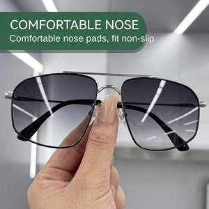 Gafas de sol retro de metal de alta gama para mujer, gafas de sol para conducir para hombre con protección UV, blanqueamiento natural, protección solar y - Product Image 4