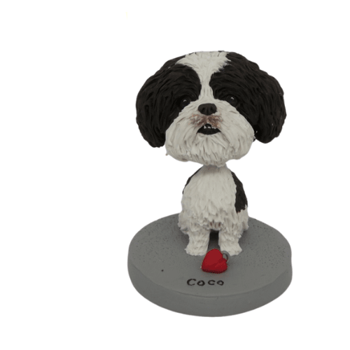 Personalizzato moderno Bobble Head Figure artigianato in resina Bobblehead ornamenti per la casa Mini scuotendo la testa bambola per cani