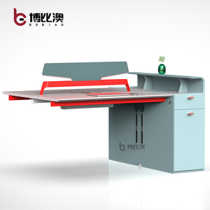 BOGAO 4 6 posti 8 persone box allungabile mobili moderni divisori pannelli divisori scrivania Workstation divisori per ufficio - Product Image 6