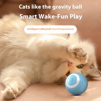 Usine En Gros Écologique Automatique Roulant Chat Jouet En Peluche Gravité Teasing Cat Ball Pet Interactive & Mouvement Jouet pour Chiens