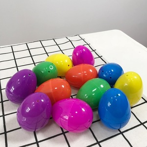 Huevo de Pascua Gigante de Plástico Rellenable de 30 cm de JIN PENG, Contenedor de Dulces Abrible y Colorido para Decoración de Fiestas - Product Image 1