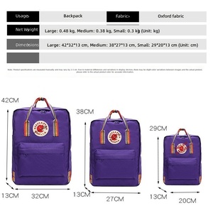 Mochila Unisex Oxford Impermeable y Transpirable para Estudiantes, Viajes y Ocio al Aire Libre con Cierre de Cremallera y Asa Curva - Product Image 2