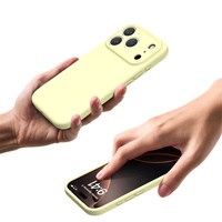 Coque de téléphone souple en silicone liquide antichoc Truemax pour iPhone 17 Pro Max avec protection intégrée des boutons