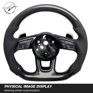 Volante de Lujo Personalizado de Fibra de Carbono con 3 Palancas Multifunción para Audi A1 A3-A8 Q3-Q7 - Product Image 2