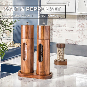 Molino Manual Fácil de Usar, Cuerpo de Acrílico Transparente, Molinillo de <span class=keywords><strong>Sal</strong></span> y Pimienta - Product Image 5