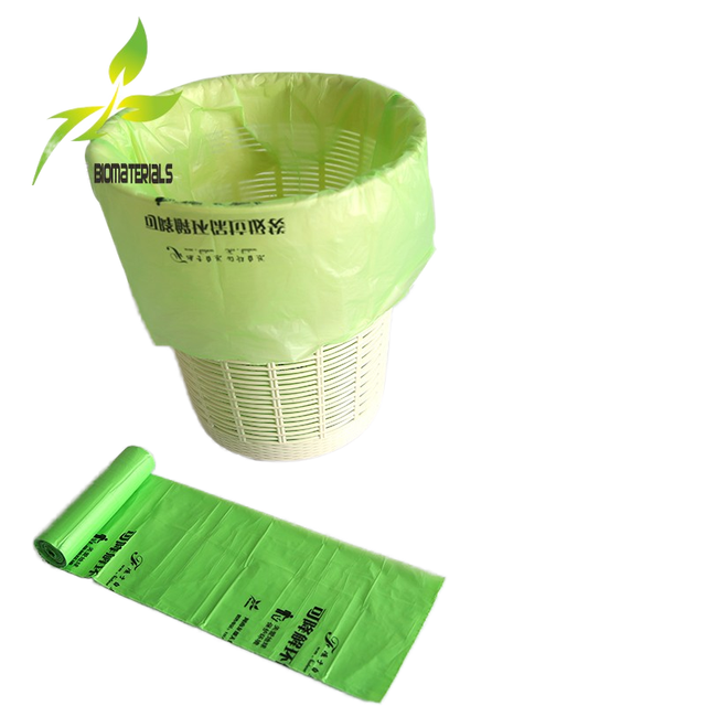 27L AS4736/AS5810 Eco-Friendly Compostable PBAT Trash Bags Wholesale Corn Starch Biodegradable Plastic Garbage Bag