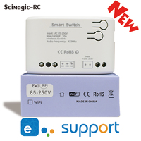 Interrupteur intelligent F0604 AC85-250V, thermostat de surveillance, relais Wifi 1CH pour l'application EWElink, Alexa, Google Home