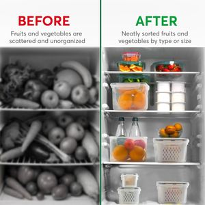 Food Grade PP+<b>SILICON</b> RING Injection Molded Microwave Airtight <b>Waterproof</b> Freezer Safe Multifunction Kitchen Food Storage - Product Image 3