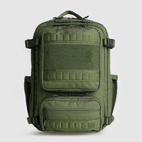 Tas ransel taktis, tas ransel kapasitas besar olahraga tahan air, tas traveling perlengkapan berkemah, ransel Hiking luar ruangan, sistem Molle serangan taktis