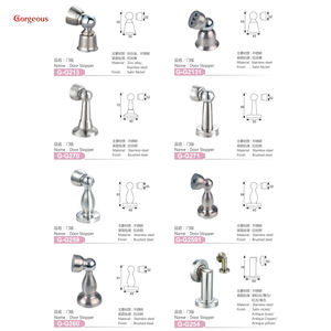 Arrêt de porte au sol adhésif, bouchon de porte magnétique protecteur mural monté en acier inoxydable noir, bouchon de porte magnétique - Product Image 6