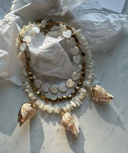 महासागर शैली गर्मियों के गहने उच्च गुणवत्ता वाली प्राकृतिक शेल चेन कंंच पेचलेस नेकलेस हार पुक्का शेल गहने बेड हार हार सेट - Product Image 1