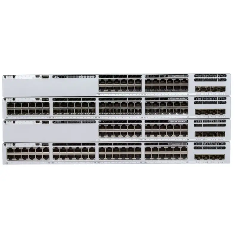 208 Gbps pada 24-port Gigabit Ethernet Network Hardware Switch C9300-24T-E