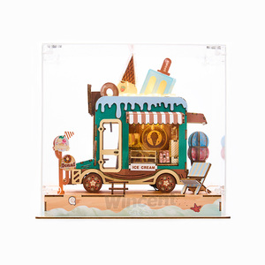 <span class=keywords><strong>Wincent</strong></span> Diy D062 Escena Urbana con Luz, Coche Navideño en Miniatura, Venta al por Mayor, Rompecabezas 3D de Madera, Juguetes para Niños - Product Image 3