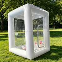 Dôme/tente gonflable transparente en PVC commercial de 2 m, 360° °   Visibilité panoramique avec souffleur pour location d'événements intérieurs et extérieurs