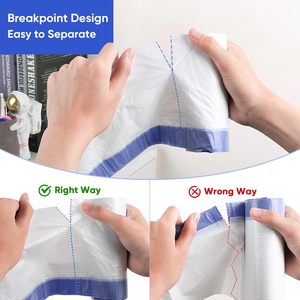 Drawstring Trash Bags Garbage Bags for Trash Cans, Office, Living Room, <b>Kitchen</b> and Bathroom Thickened, Stretchy, Unscented - Product Image 3