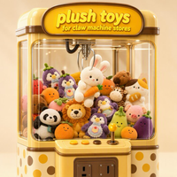 Peluche de vache mignonne et douce, animal en peluche pour machine à griffes, vente en gros, thème ferme, prix de jeux d'arcade, recharges pour machine à griffes, cadeau