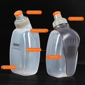 Bouteille d'eau compacte 250 ml pour course à pied, <span class=keywords><strong>randonnée</strong></span>, trail, marathons, hydratation extérieure, gourde portable <span class=keywords><strong>de</strong></span> qualité alimentaire - Product Image 2