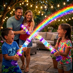 Ornement de pistolet à eau <span class=keywords><strong>LED</strong></span> arc-en-ciel lumineux en plastique - Product Image 1