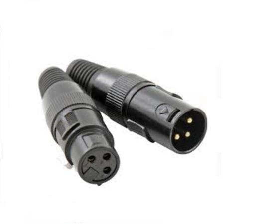 XLR connector mannelijk 4-pin XLR 4-pin pluggen XLR pluggen en