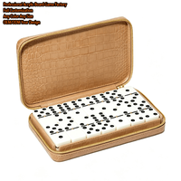 Jeu de dominos en acrylique personnalisé, magnifique, double 6, 9, 12, 15, ivoire, prix, jetons de dominos, voyage, professionnel, dominos Porto Rico