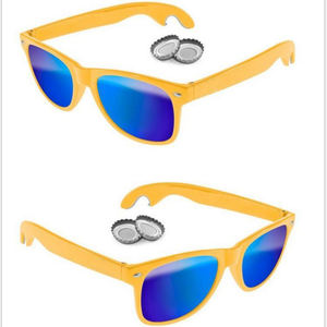 2025 Moda al por mayor Fiesta promocional Barato UV400 Apertura de cerveza Gafas Abridor de cerveza Gafas de sol - Product Image 1