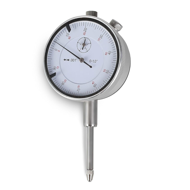 TRANRICH Dial Indicator Gauge 0-1", 0-10MM High-Precision 0.01mm Resolution Measuring Tool Dial Gauge