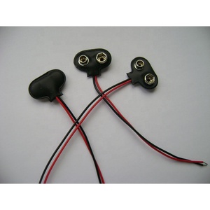 Clip de Batería Prismático Negro Tipo T GlobalTone de 9V con Cable Conductor y Soporte de Carcasa Flexible GT3-1841B - Product Image 3