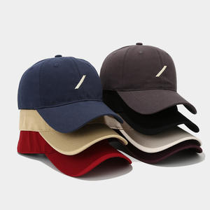 <span class=keywords><strong>Slash</strong></span> broderie couleur unie profil bas casquette de Baseball polyvalent réglable chapeaux de camionneur pour hommes et femmes conception Simple - Product Image 1