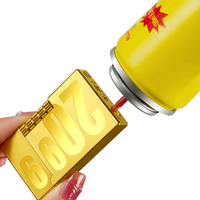 Allume-cigare son côté meule feu doux silex briquet en gros en acier de haute qualité gonflable flamme nue gaz métal