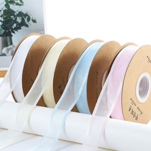 ริบบิ้นชีฟองปักลายดอกไม้สดใส ขอบกว้าง งานแฮนด์เมด วัสดุ DIY สำหรับห่อของขวัญงานแต่งงาน โพลีเอสเตอร์ 100% - Product Image 3