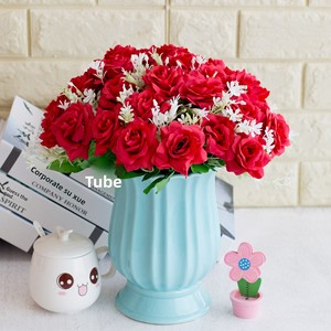Ramo de Rosas Artificiales al por Mayor, <span class=keywords><strong>6</strong></span> Cabezas, Tamaño Pequeño, para Ramos de Novia - Product Image 5