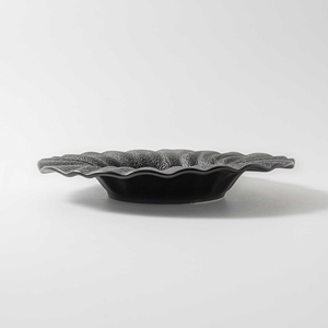 2024 recién llegados Apto para lavavajillas diseño de piedra de roca cerámica porcelana creativa platos de Pasta negra para restaurante Hotel <span class=keywords><strong>Bistro</strong></span> - Product Image 3
