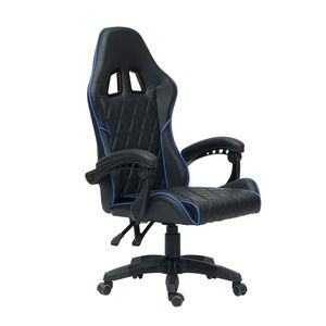 Bon marché, offre personnalisée, fauteuil <span class=keywords><strong>Scorpion</strong></span> Pro en cuir PU noir et bleu pour jeux PC et ordinateur de bureau Gamer - Product Image 1