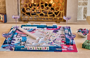 Bespoke Mahjong Tiles <strong>Lucky</strong> <strong>Charms</strong> Bright White Modern Luxury Double Sided Carved Acrylic for Friends Gathering Retail Wholesale - Product Image 2