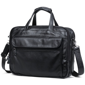 Viajes de lujo a mano de cuero genuino maletín marrón Honda Oficina hombro bolsa bolso del ordenador portátil de <span class=keywords><strong>15</strong></span>,<span class=keywords><strong>6</strong></span> pulgadas - Product Image 2
