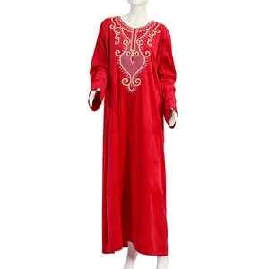 Hot Sale Islamic Women Daily Leisure Abaya Dress Muslim Long Skirt Shirt Dress For Women