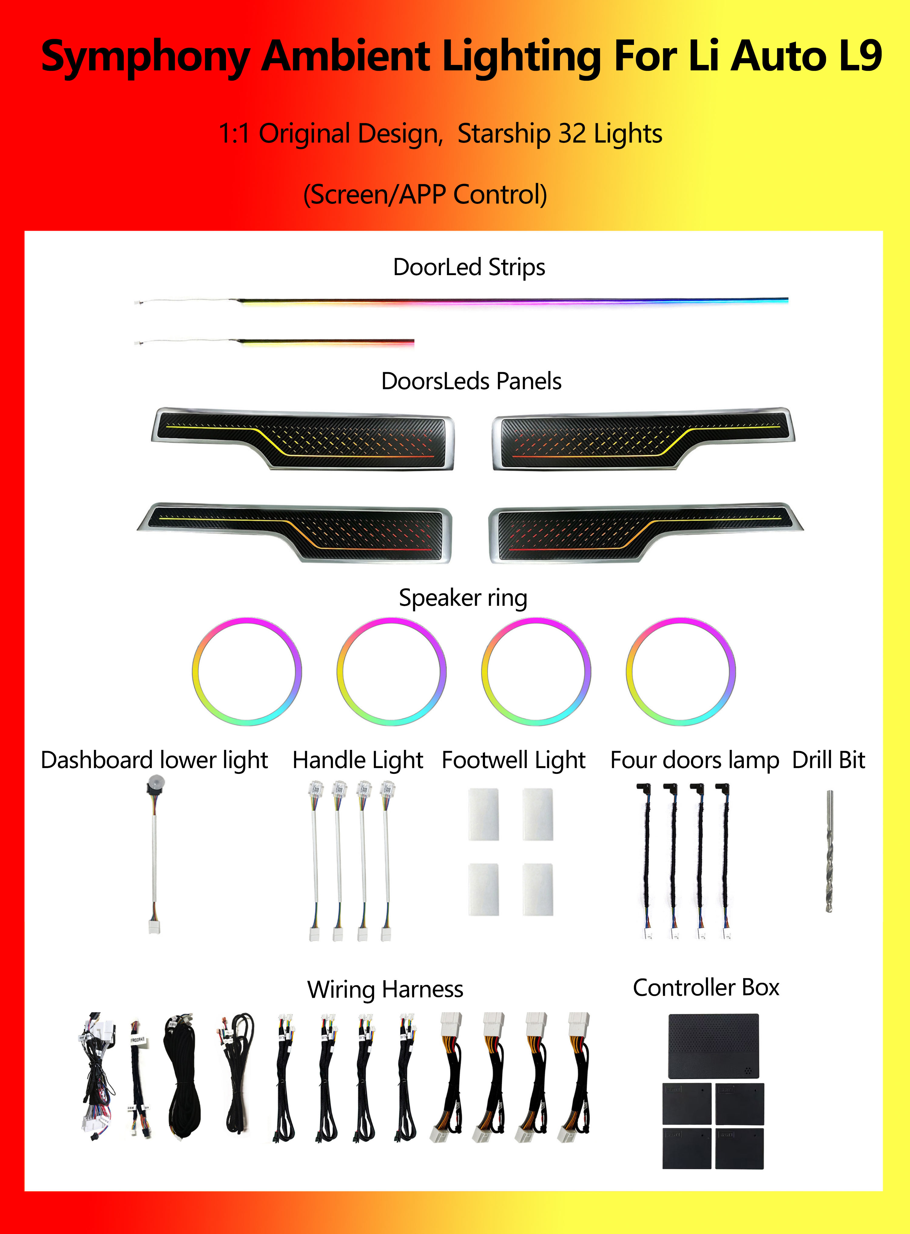 Li Auto L9 Starship Symphony 23 Luces