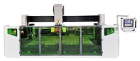 Máquina cortadora de granito cnc tipo puente de piedra, 5 ejes, para tallado, fresado, corte, perforación, contrapeso