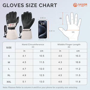 Mùa đông không thấm nước găng tay làm nóng với màn hình cảm ứng cho các hoạt động ngoài trời 3000mAh cho vị cứu tinh găng tay trượt tuyết cho trượt tuyết - Product Image 5