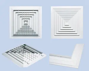 Plastic Rectangle Air Diffuser / Air Conditioning Diffuser / Air Conditioning Materials